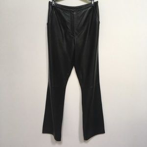 Lord and Taylor black leather pants size 6